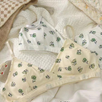 Japanski stil bešavni grudnjak bez žice, trokutaste košarice, jedinstven dizajn s podizanjem i križnim uzorkom za male grudi