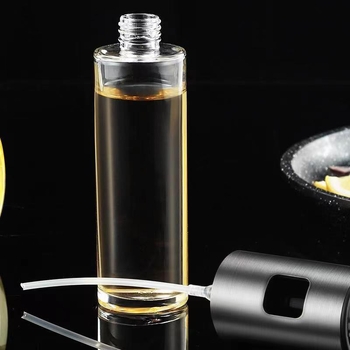 Sticlă mică de spray pentru ulei, capac din oțel inoxidabil, pulverizare atomizată pentru air fryer și grătar