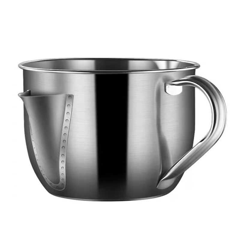 Oală din oțel inoxidabil 304 pentru filtrarea uleiului acasă, separator de ulei pentru supă, filtru de ulei bucătărie