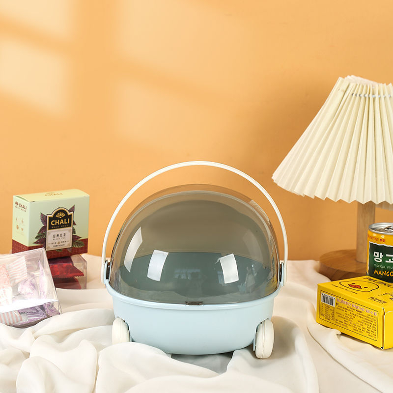 Cutie de depozitare pentru alimente, 2 L, cu capac și mâner, PET+PP, culoare solidă, stil desen animat drăguț, set 32 buc.