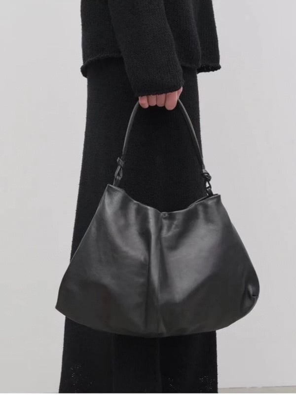 Mekana torbica od kože prvog sloja, crossbody s jednim remenom, velika kapaciteta za putovanja, ženski svakodnevni stil.