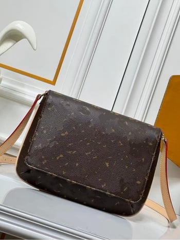 Nova L marka vintage poštanska torba za žene s preklopnim poklopcem i otiskom, retro stil, preko ramena