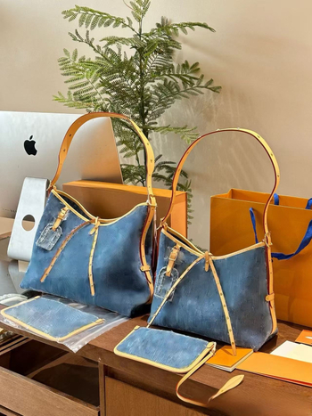 Plava denim crossbody torba za žene, minimalistički dizajn, visoka kvaliteta