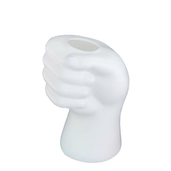 Vază din plastic în nuanțe nordice pentru flori uscate și proaspete, finisaj imitație de glazură, durabilă și rezistentă la căderi