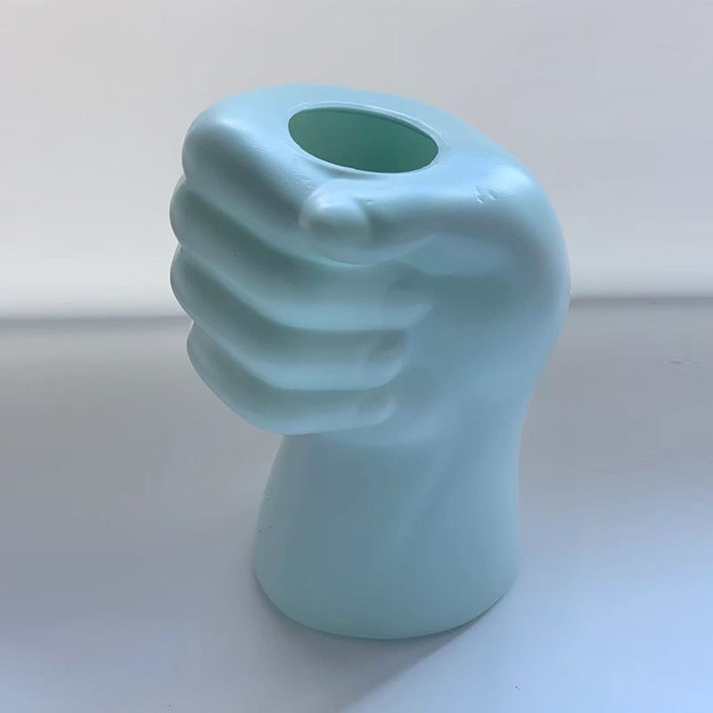 Vază din plastic în nuanțe nordice pentru flori uscate și proaspete, finisaj imitație de glazură, durabilă și rezistentă la căderi