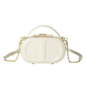 Torba od prave kože, ovalnog oblika kutije, mala torba za ramena ili crossbody, urbani stil.