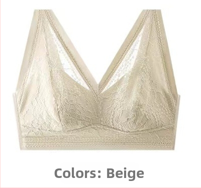 Čipkasto žensko donje rublje od Ice Silk-a, s oblikovanim košaricama i ugrađenom podstavom, s fiksnim dvostrukim naramenicama