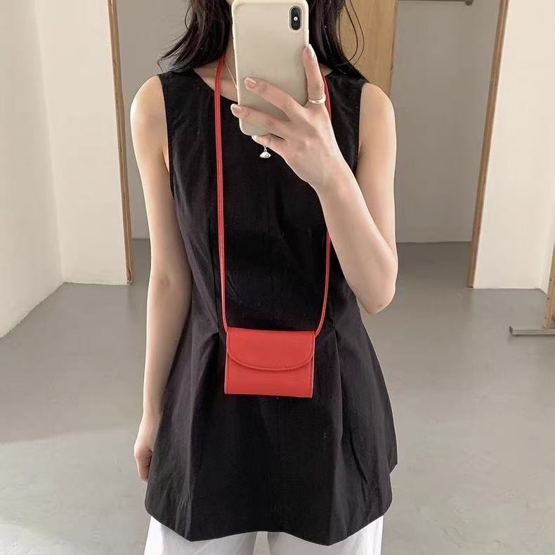 Mini torbica u korejskom stilu, dopamin boja, PU koža, crossbody, mala kvadratna torbica, dizajn inspiriran ružom