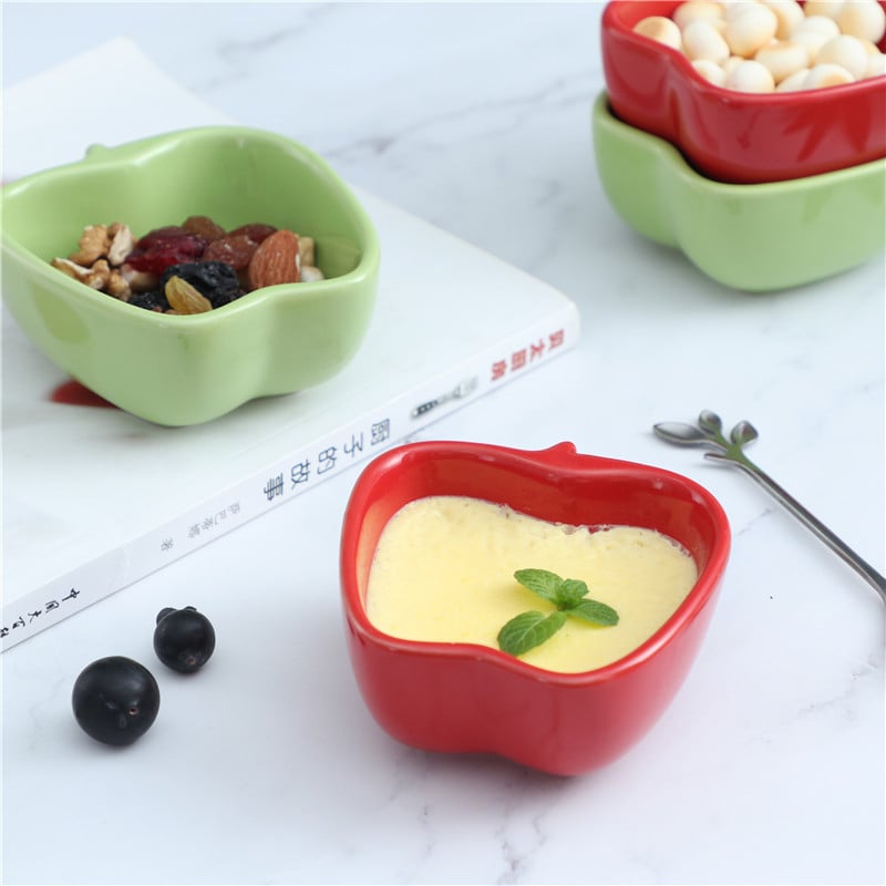 Vas ceramic pentru uz casnic, desert, budincă cu ou bătut la abur, bol pentru sosuri, porțelan alb, stil nordic minimalist.