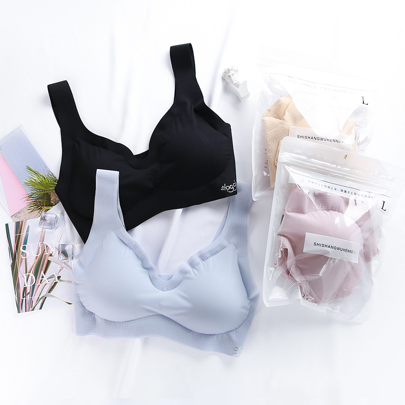 Ultra-tanke donje rublje od ice silk, hlađajuće, bezšivno, bez žica, sportsko-noćni top grudnjak-vest