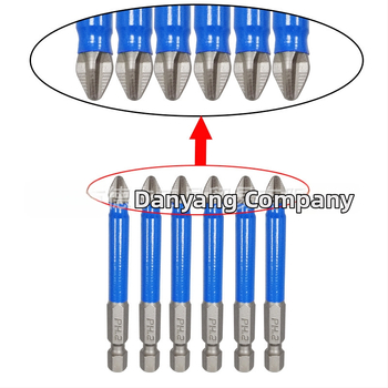 Bit S2 protišmykový pre elektrické a pneumatické skrutkovače, kríž PH2, magnetický, vysoká tvrdosť, dĺžka 25–150 mm