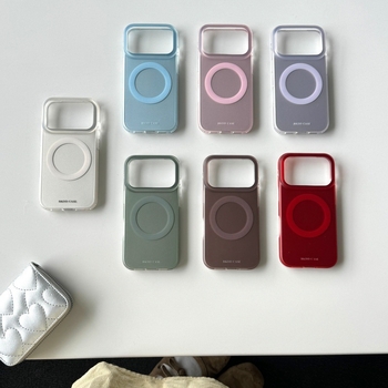 Carcasă cu spate MagSafe pentru iPhone 14, 14 Pro și 14 Pro Max — stil minimalist din acrilic