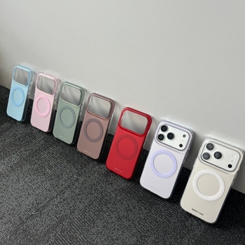 Carcasă cu spate MagSafe pentru iPhone 14, 14 Pro și 14 Pro Max — stil minimalist din acrilic