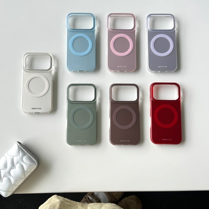 Carcasă cu spate MagSafe pentru iPhone 14, 14 Pro și 14 Pro Max — stil minimalist din acrilic