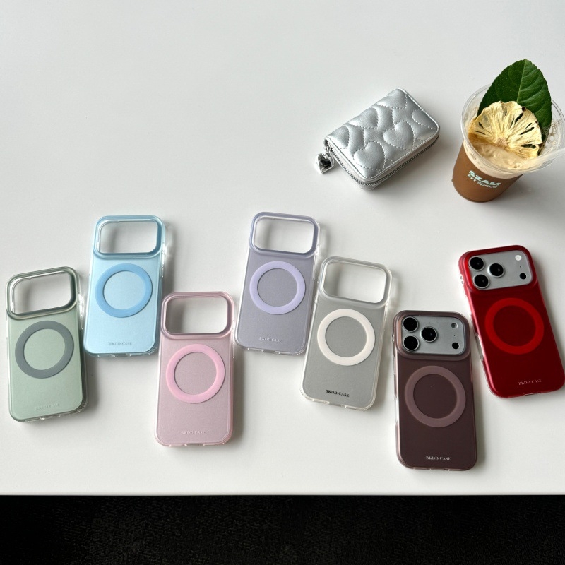Carcasă cu spate MagSafe pentru iPhone 14, 14 Pro și 14 Pro Max — stil minimalist din acrilic