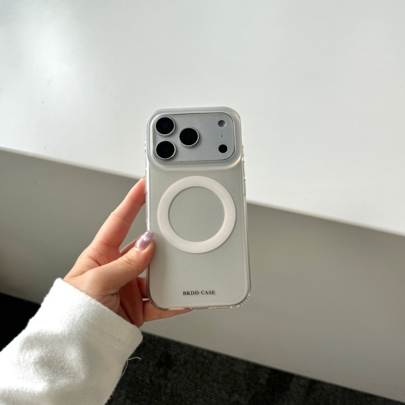 Carcasă cu spate MagSafe pentru iPhone 14, 14 Pro și 14 Pro Max — stil minimalist din acrilic