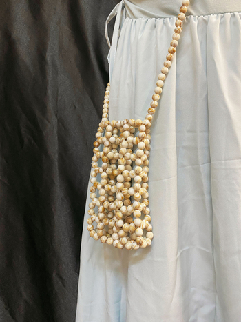 Ručna beaded crossbody torba, mini cilindričnog oblika, ljetni casual stil, retro ugođaj, nišni dizajn
