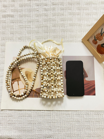 Ručna beaded crossbody torba, mini cilindričnog oblika, ljetni casual stil, retro ugođaj, nišni dizajn