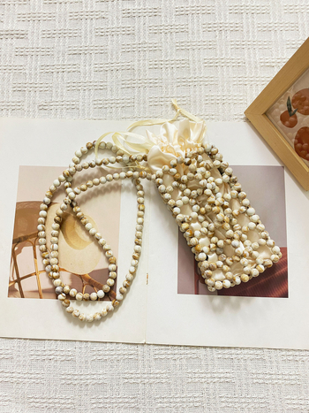 Ručna beaded crossbody torba, mini cilindričnog oblika, ljetni casual stil, retro ugođaj, nišni dizajn