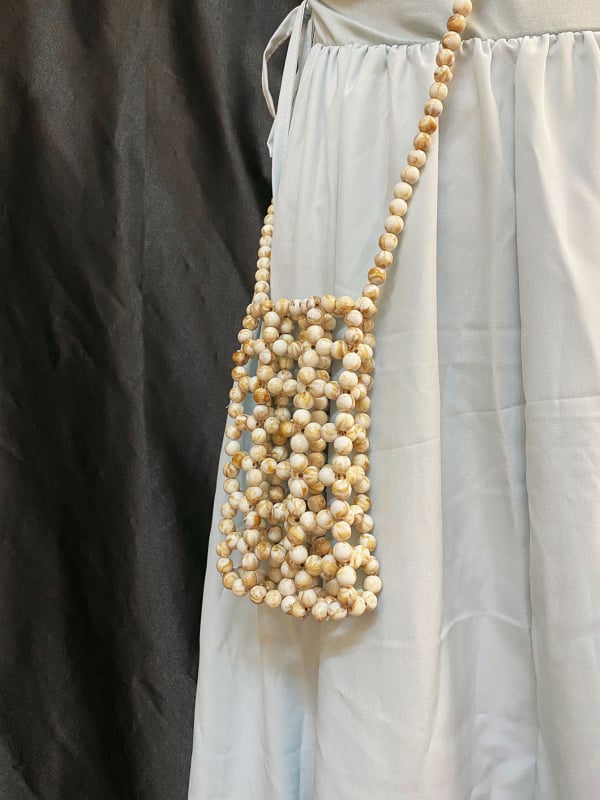 Ručna beaded crossbody torba, mini cilindričnog oblika, ljetni casual stil, retro ugođaj, nišni dizajn