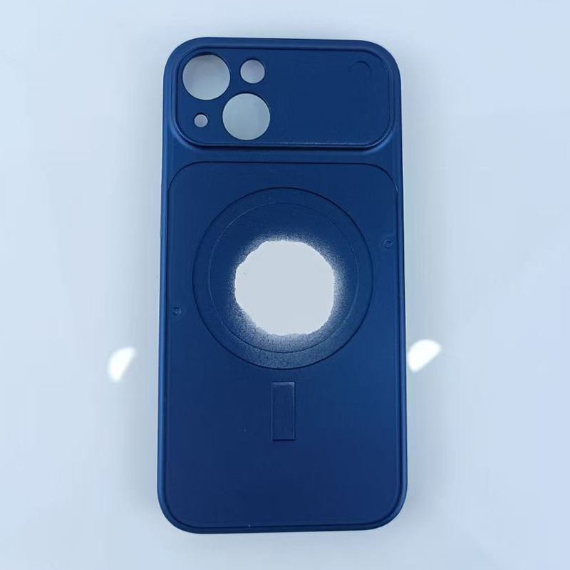 Carcasă TPU pentru iPhone 17 Pro cu fereastră mare, magnet 2 în 1, margine moale cu caneluri