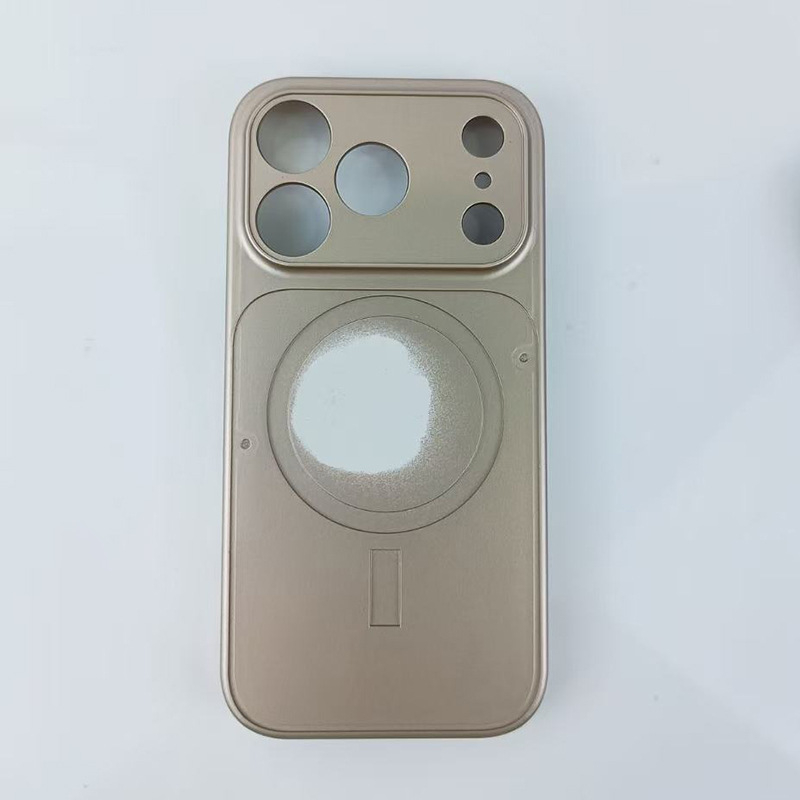Carcasă TPU pentru iPhone 17 Pro cu fereastră mare, magnet 2 în 1, margine moale cu caneluri