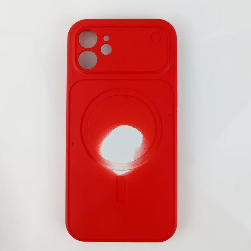 Carcasă TPU pentru iPhone 17 Pro cu fereastră mare, magnet 2 în 1, margine moale cu caneluri