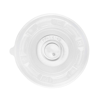 Capac circular din plastic pentru bol, de unică folosință, uz comercial, cu pereți îngroșați, pentru ambalare take-away