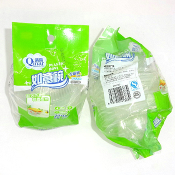Boluri de unică folosință transparente, pachet de 20 bucăți, din plastic întărit, pentru mâncare la pachet (take-out), boluri pentru orez și supă, en gros