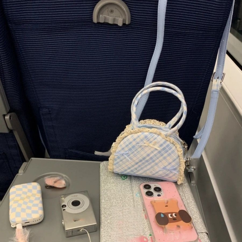 Macaron mini torbica za ruževe, žene, slatka mašna - torba preko ramena / crossbody