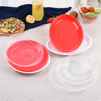Farfurii de unică folosință din plastic, rotunde și ovale, PP îngroșat, pentru grătar, fructe, picnic, banchet și deserturi