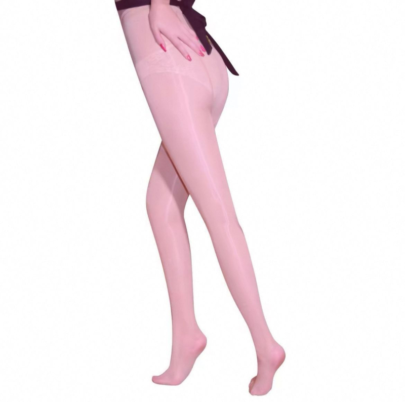 Seksi crni bodystocking s open-crotch, tanak najlon, s nogama