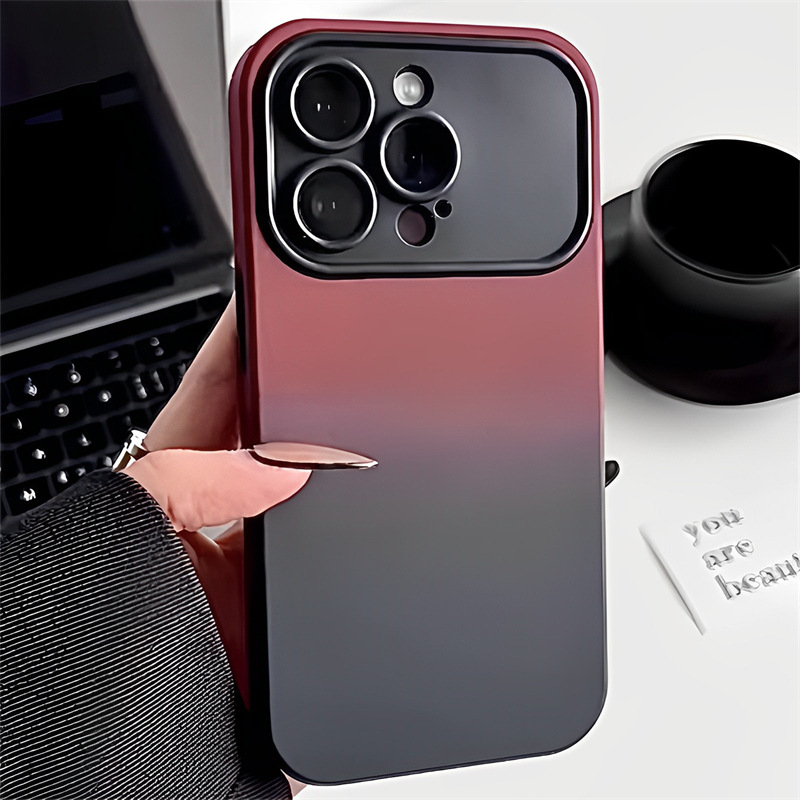 Carcasă pentru iPhone cu gradient de culoare și protecție anti-cădere pentru iPhone 11, 12 Pro, 14 Pro și iPhone 15 – design minimalist