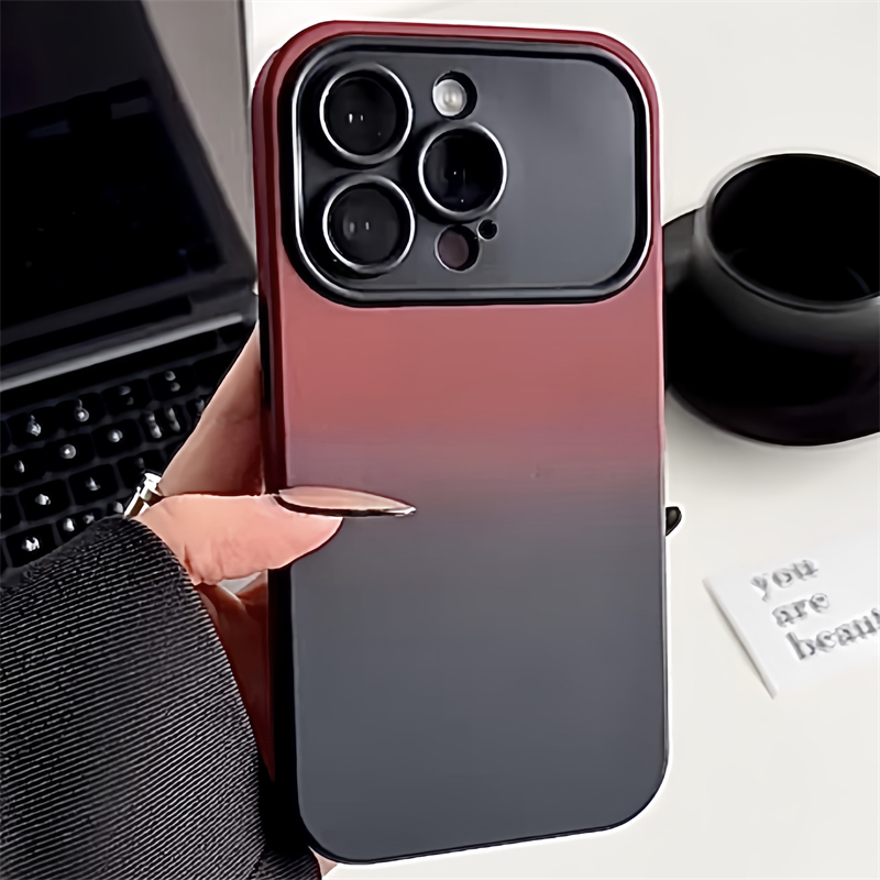 Carcasă pentru iPhone cu gradient de culoare și protecție anti-cădere pentru iPhone 11, 12 Pro, 14 Pro și iPhone 15 – design minimalist