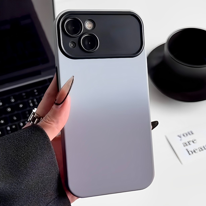 Carcasă pentru iPhone cu gradient de culoare și protecție anti-cădere pentru iPhone 11, 12 Pro, 14 Pro și iPhone 15 – design minimalist