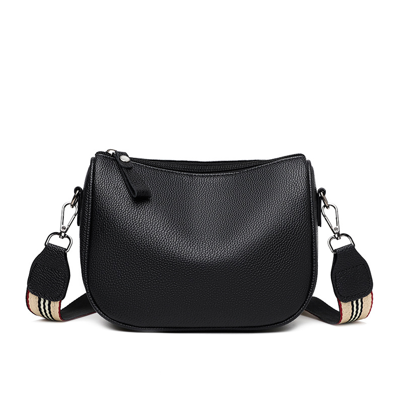 Ženska torbica od meke PU kože, sedlo stil, široka naramenica, crossbody casual-retro stil, 2026 novi model