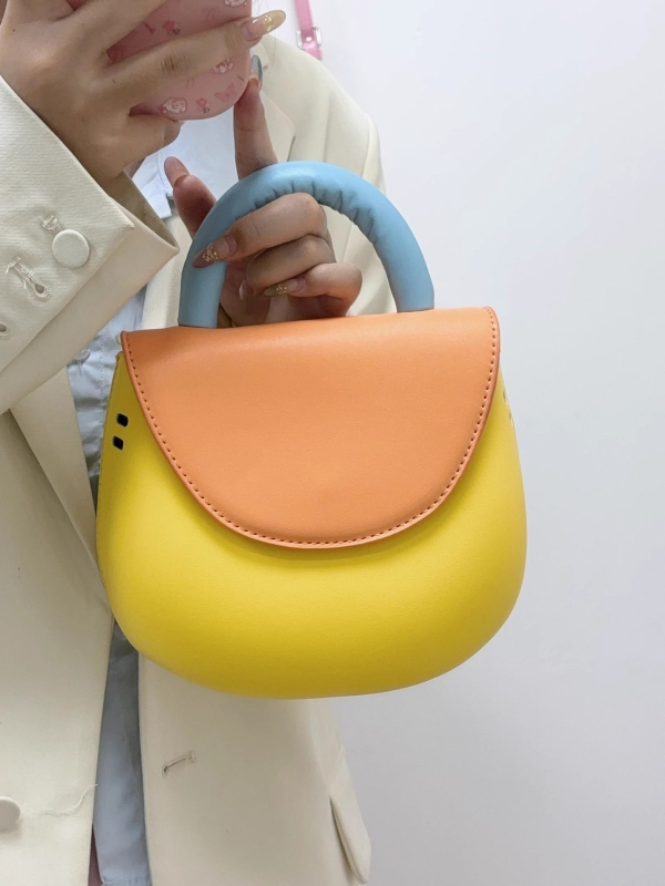 Slatka Macaron torbica u obliku tikve, lagana crossbody torba za studente