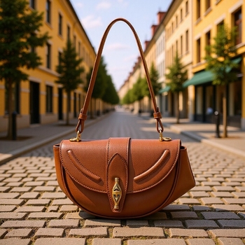 Ženska torbica na rame tipa sedlo, mala veličina, crossbody, gradski stil, mikrovlaknasta koža, jesensko-zimska 2025 kolekcija