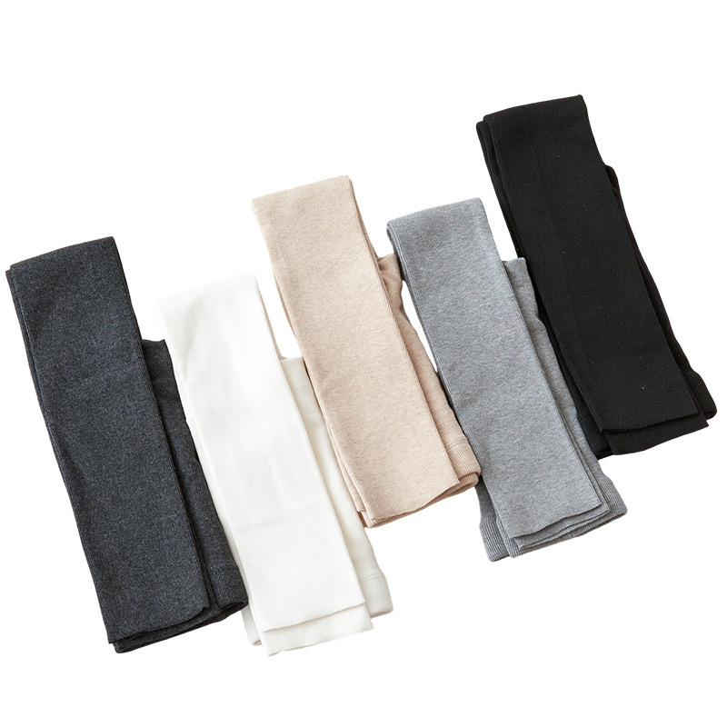 Lányok capri hosszú leggings ősz–télre, fehér, fleece-béléssel, lábfej nélküli, meleg
