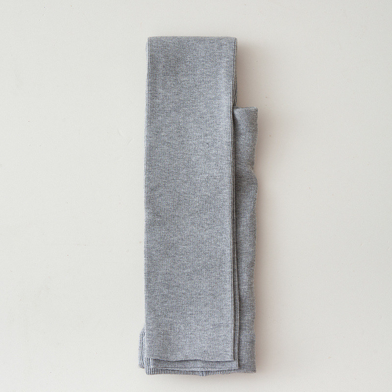 Lányok capri hosszú leggings ősz–télre, fehér, fleece-béléssel, lábfej nélküli, meleg