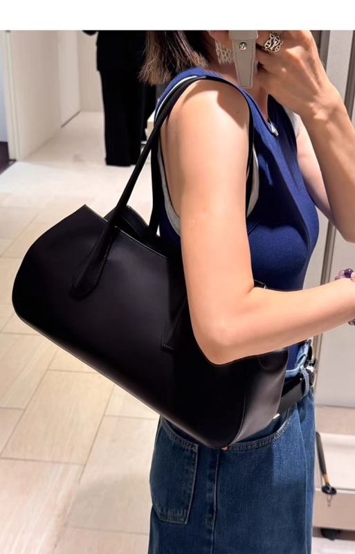 Row Saddle Bag Alger, torba preko ramena od kože prvog sloja, minimalističkog stila, dnevna tote torba za žene