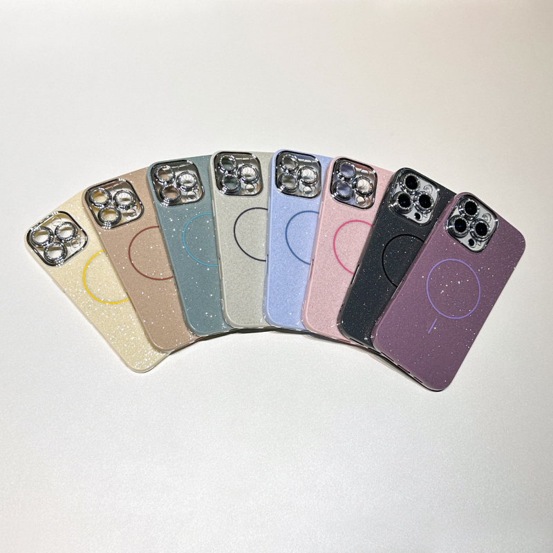 Kućište za iPhone 16 s zvjezdanim glitterom, magnetsko prianjanje, dvodijelni dizajn IMD TPU zaštitni kućište s preciznim otvorima – otporno na padove i otiske prstiju