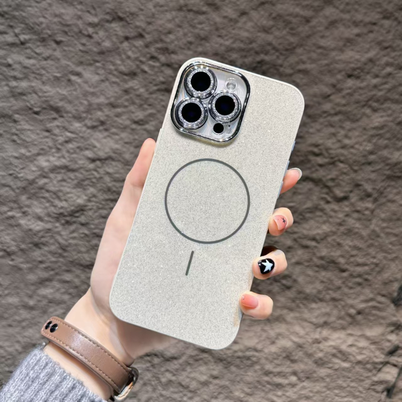 Kućište za iPhone 16 s zvjezdanim glitterom, magnetsko prianjanje, dvodijelni dizajn IMD TPU zaštitni kućište s preciznim otvorima – otporno na padove i otiske prstiju