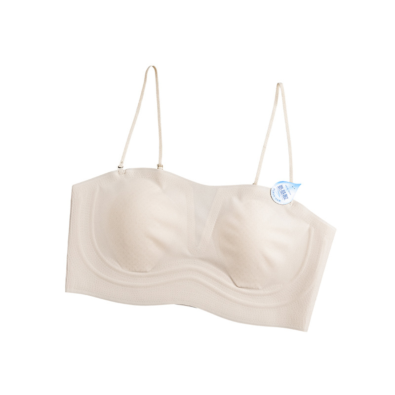 Sutien bez naramenica s nevidljivim učinkom na leđima, ultra-tanke čašice od Ice Silk, odvojive naramenice