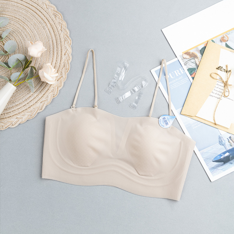 Sutien bez naramenica s nevidljivim učinkom na leđima, ultra-tanke čašice od Ice Silk, odvojive naramenice