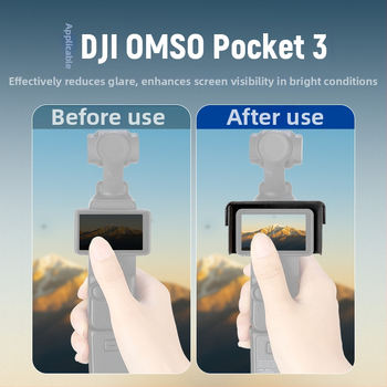 Neewer PU kožený kryt displeja pre DJI Pocket 3, anti-glare ochrana displeja