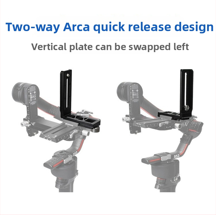 RS3/RS4 vertikálna doska rýchleho uvoľnenia pre stabilizátor DJI RSC2 a bezzrkadlové/DSLR fotoaparáty, L-tvarová