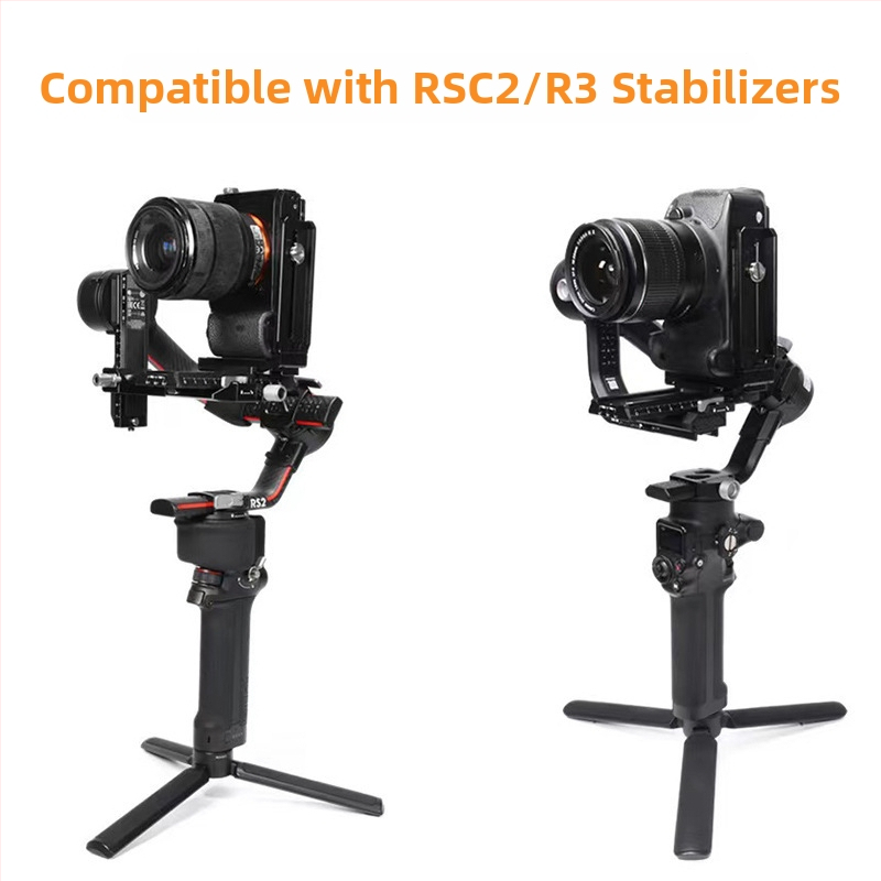 RS3/RS4 vertikálna doska rýchleho uvoľnenia pre stabilizátor DJI RSC2 a bezzrkadlové/DSLR fotoaparáty, L-tvarová