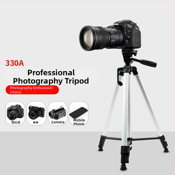 330A trojnožný statív pre mobilný telefón na živé vysielanie, vonkajšiu fotografiu, DSLR, 1,3 m rozšíriteľný stojan na svetlo, ľahký a prenosný