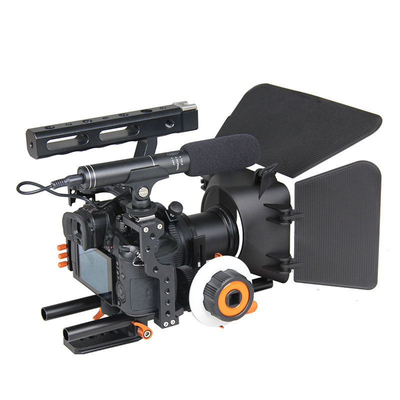 YELANGU Wolf King GH4A7M4 set kavez za kameru s amortizacijskim stabilizatorom i narančastim nosačem